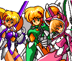 Trio Transformation Scenes - Ginga Ojousama Densetsu Yuna / Galaxy Fraulein Yuna (JPN)