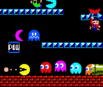 Pac-Man and Ghosts (Mario Bros-Style) - Pac-Man Customs