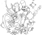 Filia Vs Peacock (Sketches) - SkullgirlS (Prototypes)