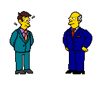 Superintendent Chalmers (Virtual Bart SNES-Style) - The Simpsons Customs