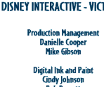 Credits - Disney's Animated Storybook: Hercules