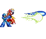 X-Buster/Z-Buster Mid Shot (SNES, PS1-Style) - Mega Man X Customs
