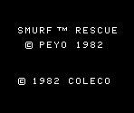 Title Screen & Skill Selection Screen - Smurf: Rescue in Gargamel's Castle