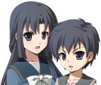 Young Yuuya and Haruna Kizami