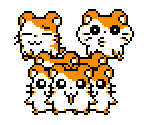 Huffpuff, Lotsa, Pooie - Hamtaro: Ham-Hams Unite
