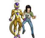 Golden Frieza (Angel) & Android 17