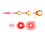 Projectiles & Explosions - Baraduke