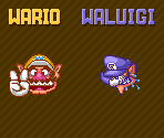 All-Stars SMB3 Wario and Waluigi Battle Game Icons - Wario Customs