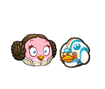 Leia Organa & Rebel Pilot - Angry Birds Star Wars