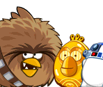 Chewbacca, C-3po, & R2-D2 - Angry Birds Star Wars