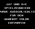 Game Boy Error Message - KRTL: Jay und die Spielzeugdiebe (GER)