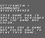 Game Boy Error Message - Ottifanten: Kommando Stortebeker (GER)