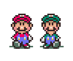 Mario and Luigi (EarthBound-Style) - Mario Customs