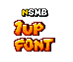 1-Up Font (NSMB, Expanded) - Mario Customs