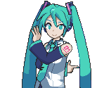 Hatsune Miku (Yo! Noid 2 Dialogue Portrait-Style) - Hatsune Miku Customs
