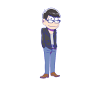 Karamatsu (Casual Clothes: Glasses) - Osomatsu-san's Casual Neet Sugoroku Journey