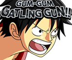 #0727 - Monkey D. Luffy - Gum-Gum Gatling - One Piece: Treasure Cruise