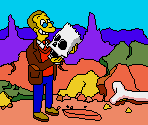 Dino Bart Game Over - Virtual Bart