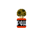 POW Block & Poison Mushroom - Mario Clock