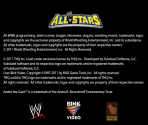 Copyright Screen - WWE All Stars