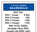 Title Deeds - Monopoly 2008