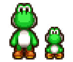 Yoshi & Baby Yoshi (M&L: Partners in Time-Style) - Yoshi Customs