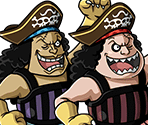 #1255 - DeCalvan Brothers - Whitebeard Pirates Family - One Piece: Treasure Cruise