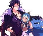 Title Screen Characters - Married Into Hell