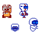 WALL·E, EVE, M-O, BURN·E (SMB2 NES-Style) - Disney / Pixar Customs