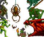 Enemies & Bosses - Super Shadow of the Beast (Prototype)