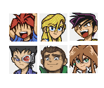 Story Mode Mugshots - Bakukyuu Renpatsu!! Super B-Daman (JPN)