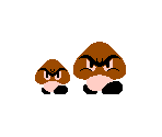 Hefty Goomba And Mega Goomba (SMB1 NES-Style) - Mario Customs