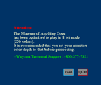 Error Message - The Museum of Anything Goes