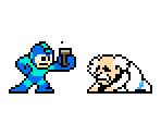 Mega Man McDonalds Ad Sprites Recreation - Mega Man Customs
