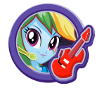 Character Icon Buttons - My Little Pony Equestria Girls Rainbow Rocks: Battle Of The Bands