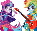 Characters (End of the Round) - My Little Pony Equestria Girls Rainbow Rocks: Battle Of The Bands