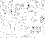 Pages (Cloud Island) - My Singing Monsters: Coloring Book