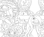 Pages (Ethereal Island) - My Singing Monsters: Coloring Book