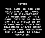 Copyright & Warnings - Wangan Midnight Maximum Tune 6RR+