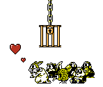 Friendly Animals, Heart and Cage - Noah's Ark