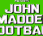 Title Screen - John Madden Football