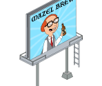 "Mazel Brew" Billboard - Family Guy: The Quest for Stuff
