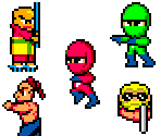 Enemies - Alex Kidd in Shinobi World