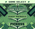 Game Select - Mario's Picross