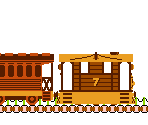 Toby and Henrietta (SMB1 NES-Style) - Thomas the Tank Engine Customs