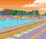 Downtown Springfield - The Simpsons: Road Rage