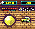 HUD & Pause Screen - Wario Land 4