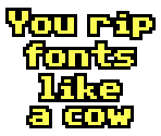 Fonts - The Secret of Monkey Island (EGA)