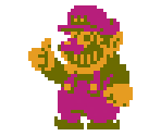 SML2 Wario (Super Mario Bros. 1 NES-Style) - Wario Customs