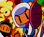 Warning and Title Screen - Bomberman '94 (JPN)